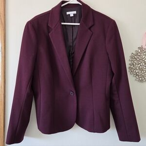 New York & Co Women's Burgundy Blazer XL